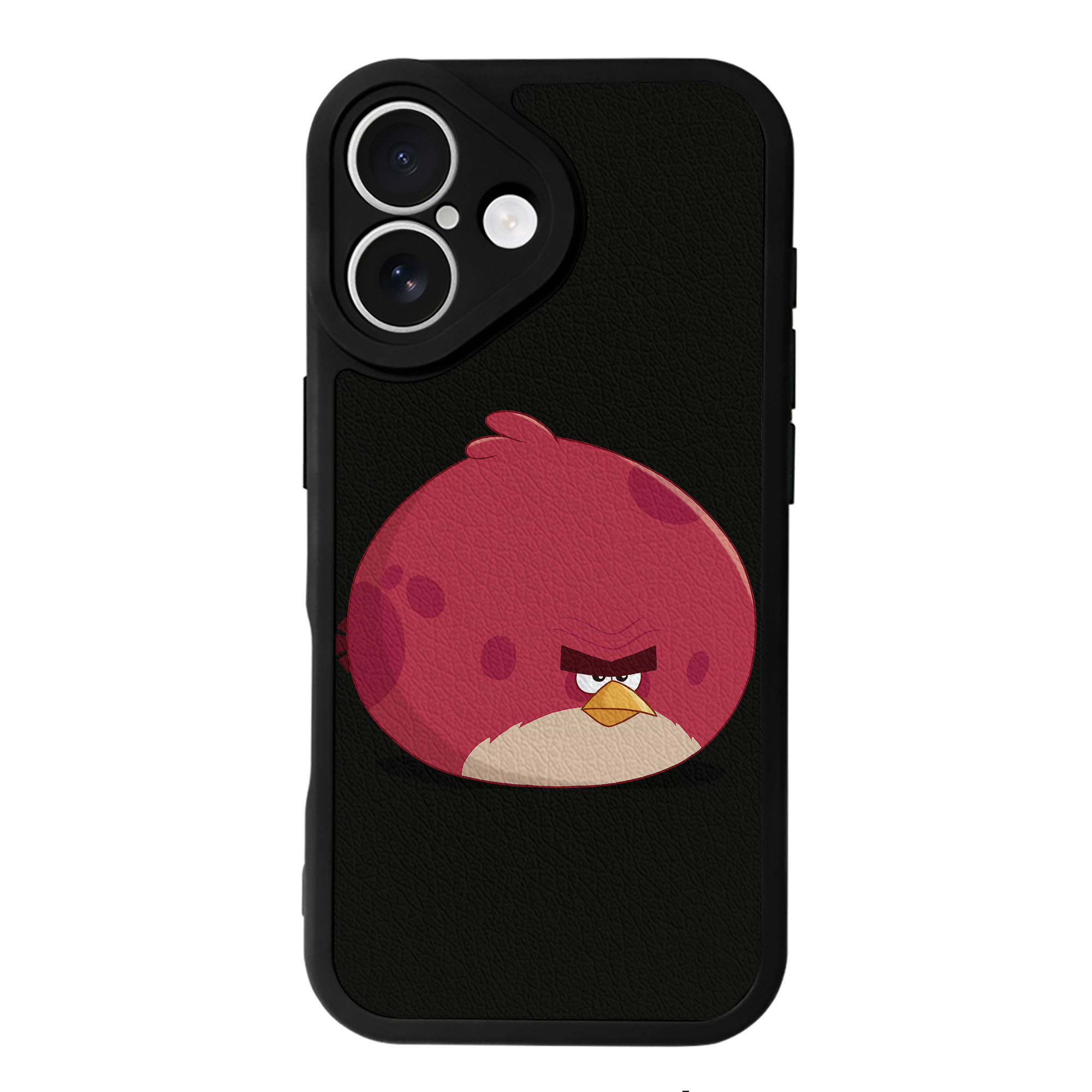 （画像用） Angry Birds アングリーバード 【iPhone 16シリーズ対応】シリコンスマホケース（レザー調） 材質：シリコン